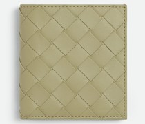 Schmales Intrecciato Bi-fold Portemonnaie