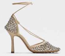 Sparkle Stretch Schnürsandale