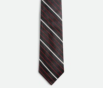 Krawatte Mit Diagonalem Streifenprint As Leder