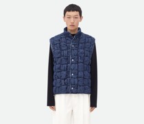 Intrecciato Gilet Au Denim