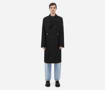 Verstaubarer Trenchcoat Aus Technischem Nylon