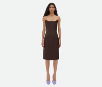 Midi-bustierkleid Aus Leder