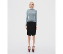 Strickpullover Aus Wolle Und Mohair Mit Spitze