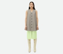 Ärmelloses Minikleid Aus Leder