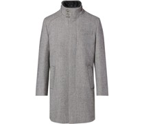 Stand Collar Formal Coat - light grey 54