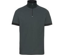 Zip-Up Polo - urban green/jet black XL