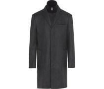 Hybrid Textured Formal Coat - asphalt grey melange 54
