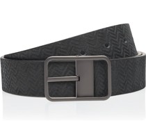 P´1810 Business Gürtel Flip Buckle 35 - black/black, titanium 85 cm