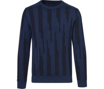 Halogen Structured Sweater - navy blazer combo XXL