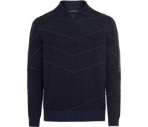Cozy Zipped Sweater - jet black/lake blue L