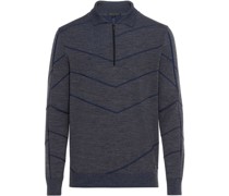 Cozy Zipped Sweater - asphalt grey/lake blue L