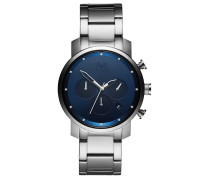 Herren Uhr Chrono Midnight Silver MC02-SBL...