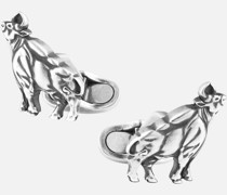 Zodiac Sign Manschettenknöpfe Aus Silber In Ochsenform