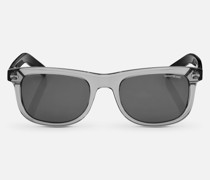 Eckige Sonnenbrille Mit Grauer Kunststofffassung