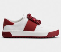 Sneakers Very Vivier aus Leder mit Strass-Schnalle