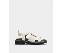 Sandalen Viv' Rangers aus Leder mit Metallschnalle