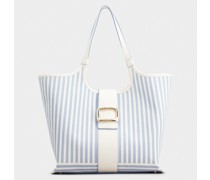 Shoppingtasche Medium Viv' ChocChoc Summer Stripes aus Stoff