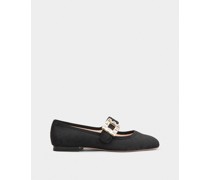 Ballerinas Très Vivier Babies aus Stoff mit Strass-Schnalle
