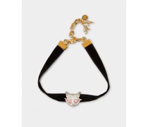 Choker Psychedelicat aus Samt