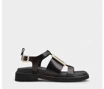 Sandalen Viv' Rangers aus Leder mit Metallschnalle