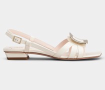 Sandalen Belle Vivier aus Lackleder mit Metallschnalle
