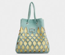 Tasche Mini Viv' Pocket Queeny aus Veloursleder