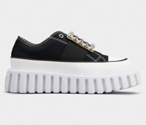 Slip-on-Sneakers Viv’ Go-Thick aus Canvas mit Strass-Schnalle
