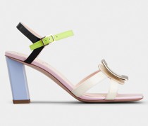 Sandalen Belle Vivier aus Lackleder mit Metallschnalle
