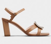 Sandalen Belle Vivier aus Leder mit Metallschnalle