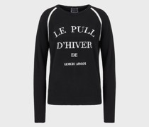 Pullover mit Rundhalsausschnitt aus Kaschmir der Giorgio Armani Neve-Kollektion