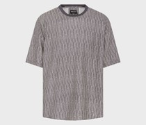 Hemd-Shirt aus Seide mit Print