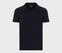 Poloshirt aus elastischem Bambus-Viskosejersey