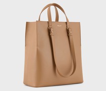 Rechteckiger Shopper aus Leder