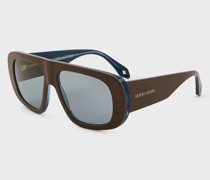Sonnenbrille für Herren mit unregelmäßige Form