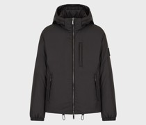 Blouson mit Kapuze und Wattierung Aus Nachhaltigen Gänsedaunen