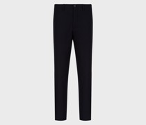 Slim-Fit-Hose aus Wollflanell