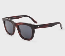 Rechteckige Sonnenbrille für Herren, Asian Fitting