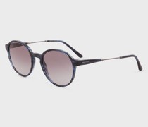 Sonnenbrille für Herren mit Panto-Fassung