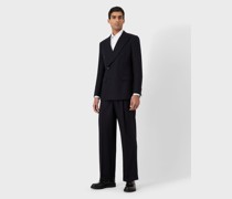 Armani Sustainability Values Doppelreihiges Kleid Der Royal Line Aus Schurwollfstoff