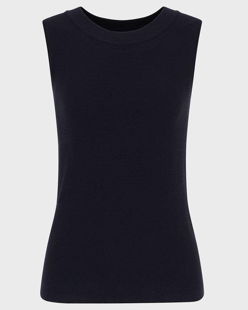 Giorgio Armani Damen Top aus Punto-Links-Stoff