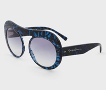 Sonnenbrille mit runder Fassung für Damen