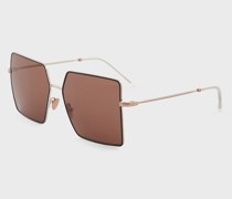 Sonnenbrille mit eckiger Fassung für Damen