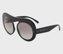 Sonnenbrille mit runder Fassung für Damen