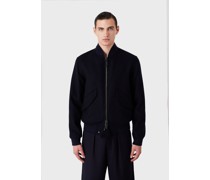 Blouson Aus Wollstoff und Kaschmir