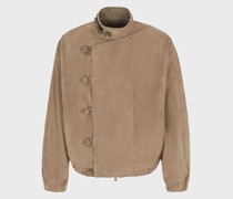 Blouson aus Lamm-Veloursleder