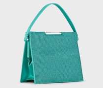 Handtasche aus Satin mit Strass