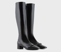 Stiefel Mit Absatz aus Nappaleder