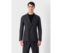 Doppelreihige Upton-jacke Aus Doppellagiger Wolle und Seide
