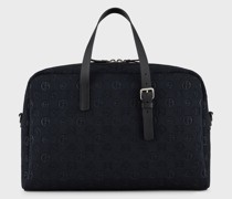 Weekender Aus Stoff mit Allover-logo