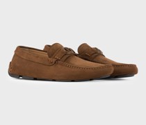 Mokassins aus Veloursleder